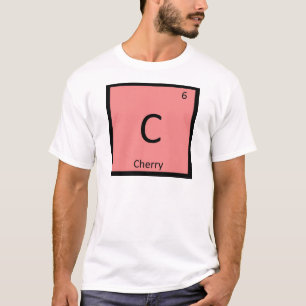 T-shirt C - Chimie des fruits de cerise Symbole du tableau