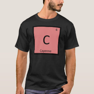 T-shirt C - Chimie du piment de Cayenne Symbole du tableau