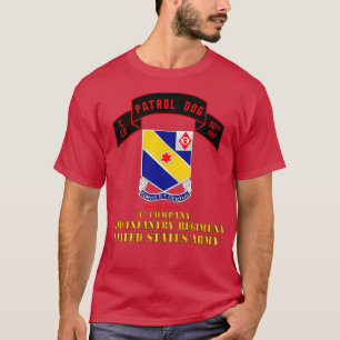 T-shirt C Co 52e Bataillons de patrouille d'infanterie prê
