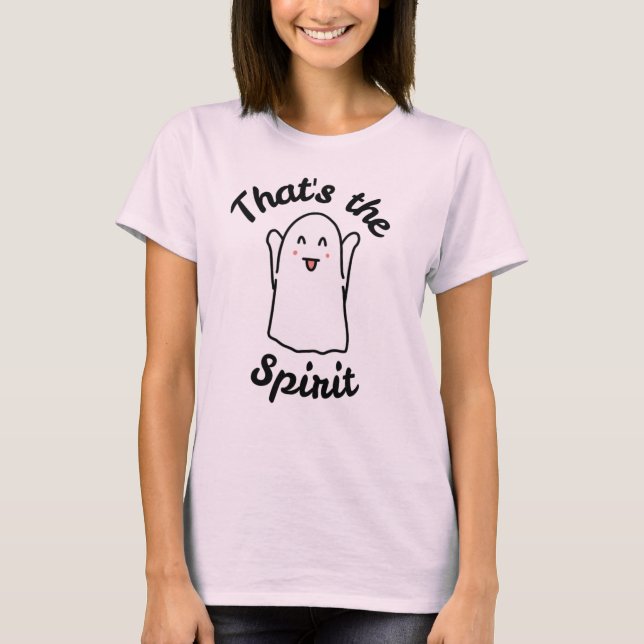 T-shirt C’est l’Esprit - Joli design de fantôme (Devant)