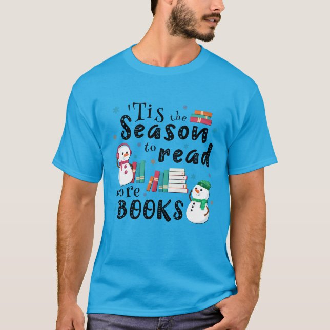 T-shirt C’est la saison pour lire plus de livres (Devant)