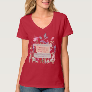 T-shirt C’est le coeur qui ouvre les portes, le jardin fle