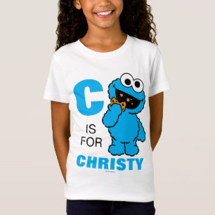 T-Shirt C est pour Cookie Monster   Ajouter Votre Nom
