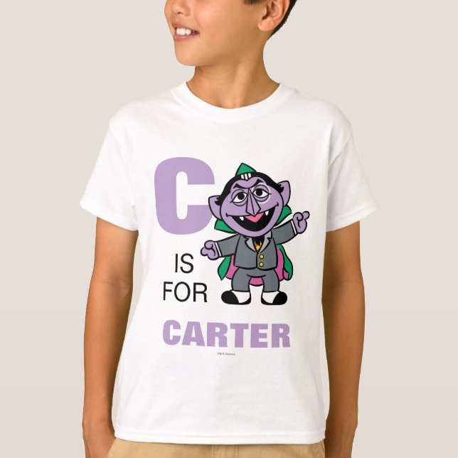 T-shirt C est pour Count von Count | Ajouter Votre Nom (Devant)