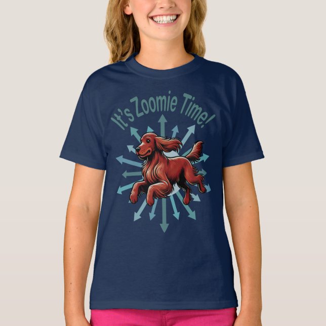 T-shirt C’est Zoomie Time Irish Setter (Devant)