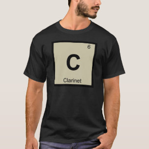 T-shirt C - Musique de clarinette Symbole du tableau pério