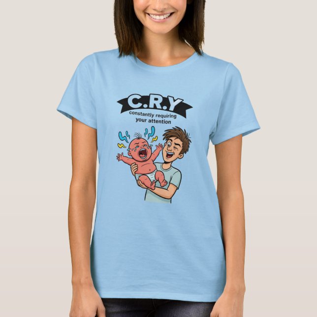 T-shirt C.R.Y. Constancy Requiring Your Attention  (Devant)