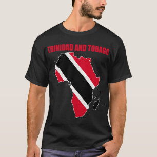 T-shirt C_s Dans Mon ADN Drapeau De Trinité-Et-Tobago Afro