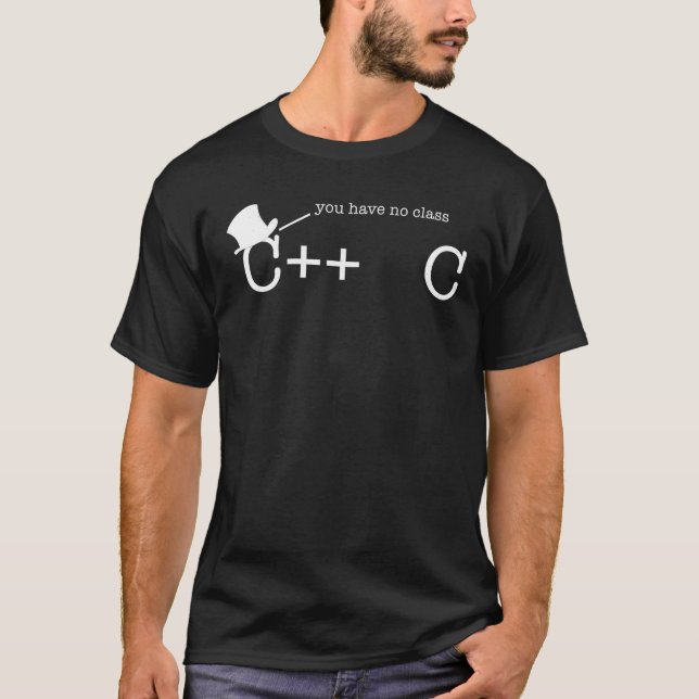 T-shirt C Vous N'Avez Pas De Classe Informatique Programma (Devant)