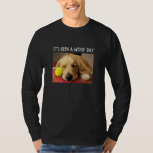 T-shirt C'a été une journée ouah Mème de chien Retriever