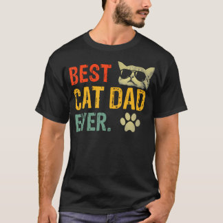 T-shirt Ça Mec Meilleur Papa Chat Drôle