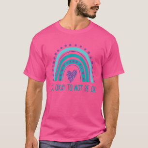 T-shirt Ça ne va pas aller Retro Rainbow Suicide Preve
