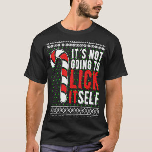 T-shirt Ça ne va pas se lick Sucre de canne de Noël