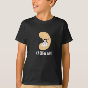 T-shirt Ca shew Funny éternuant Cashew Nut Pun Dark BG