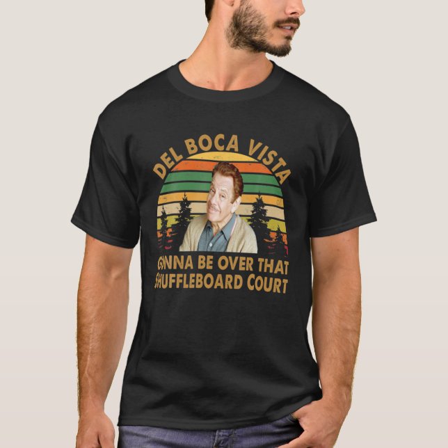 T-shirt Ça Va Être Fini Avec La Cour De Shuffleboard Vinta (Devant)
