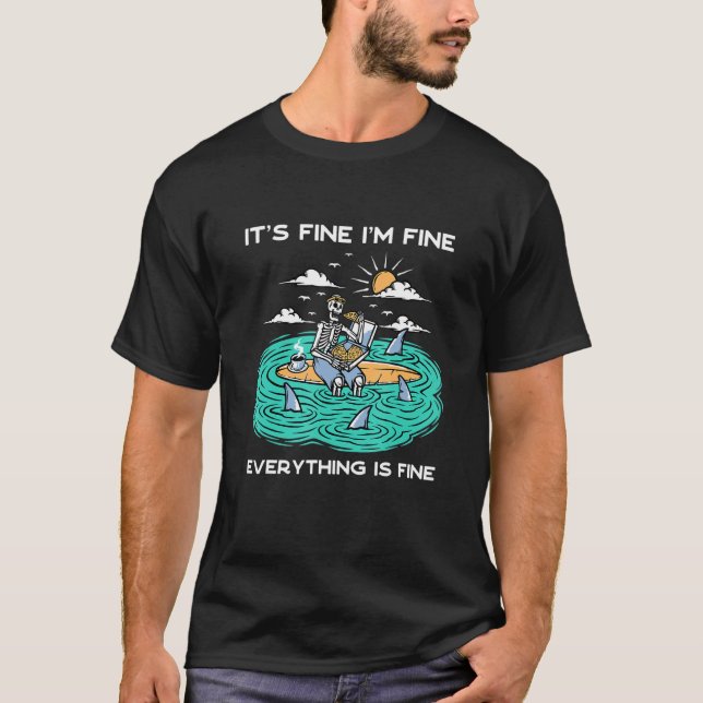 T-shirt Ça va, tout va bien, tout va bien. (Devant)