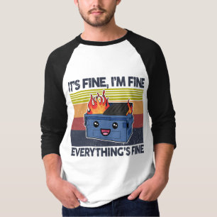 T-shirt Ça va, tout va bien, tout va bien, la poubelle
