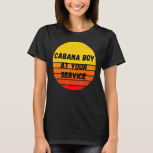 T-shirt Cabana Boy Summer Pool Party Bartender Bartending