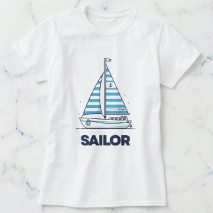 T-shirt Cabana Sail pour filles en bateau nautique