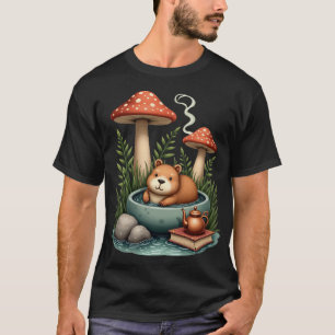 T-shirt Cabane Capybara Maison de Champignon de Source The