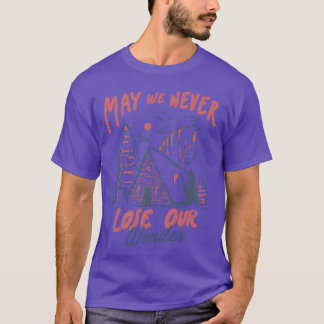 T-shirt Cabane de camping d'hiver Nature Une cabane dans l