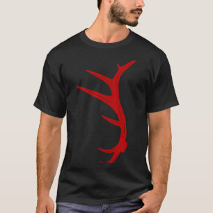 T-shirt Cabane de chasse à l'élan perdue de bois