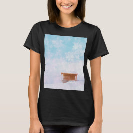 T-shirt Cabane de montagne neigeuse