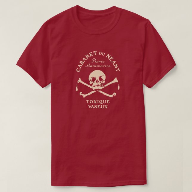 T-shirt Cabaret 1890 du Neant (taverne des morts) Paris (Design devant)