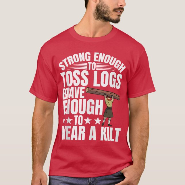 T-shirt Cabeross For Highland Gamesankop retro (Devant)