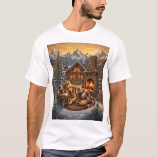 T-Shirt Cabine Cosy Golden Retriever