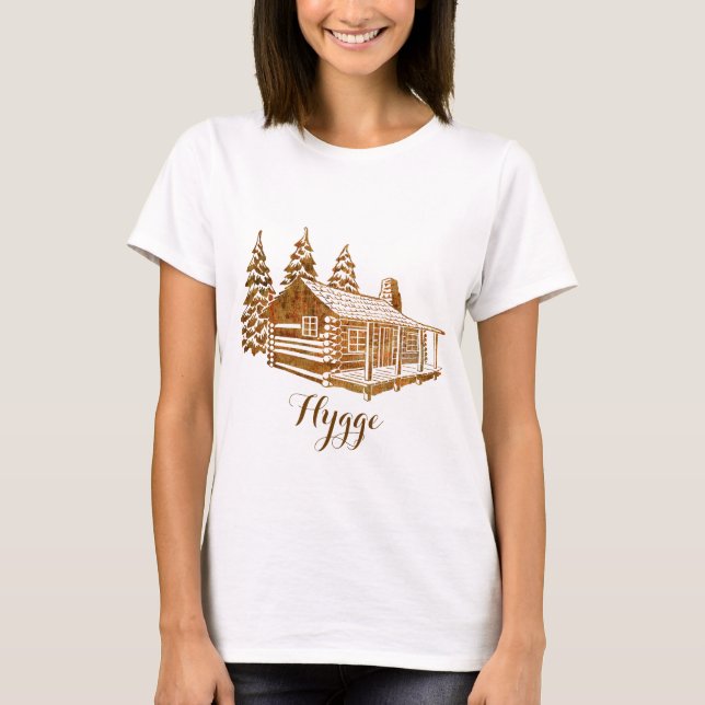 T-shirt Cabine de journal cosy - Hyg ou votre propre texte (Devant)