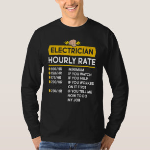T-shirt Câble électrique à tarif horaire