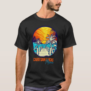 T-shirt Cabo San Lucas Coucher de soleil Correspondant Vac
