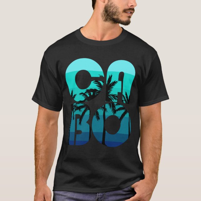 T-shirt Cabo San Lucas Mexique Famille Vacances Lune de mi (Devant)