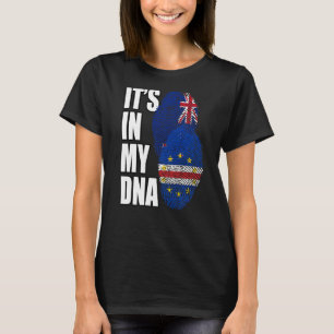 T-shirt Cabo Verdean Et Zealander Mélangent Le Drapeau ADN