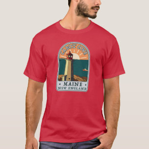 T-shirt Cabot Cove Light house vintage sticker arch meurtr