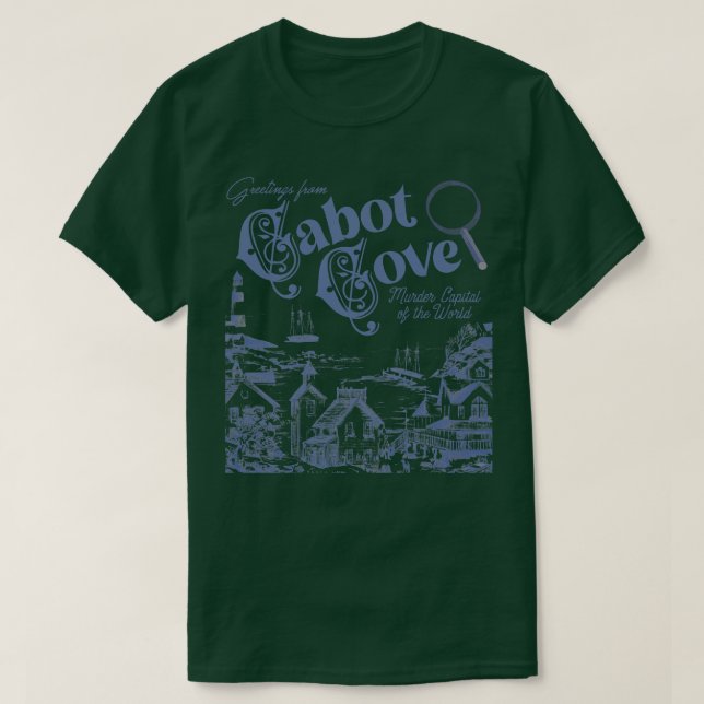 T-shirt Cabot Cove Meurtre Capitale mondiale (Design devant)