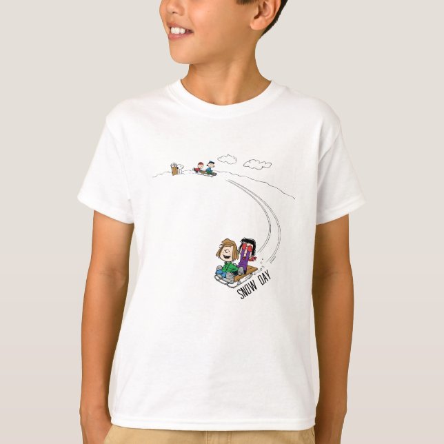 T-shirt cacahuètes | Arachides Gang Sled Riding (Devant)