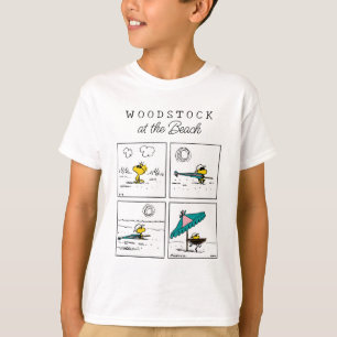 T-shirt cacahuètes   Bois de bois à la plage