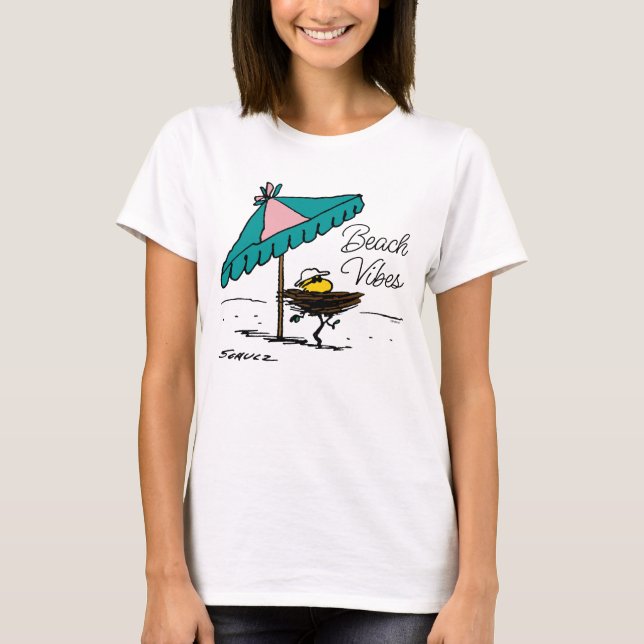 T-shirt cacahuètes | Bois de bois à la plage (Devant)