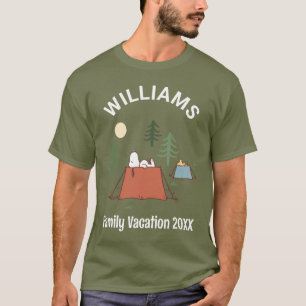 T-shirt cacahuètes Camping vacances en famille