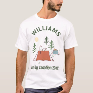 T-shirt cacahuètes Camping vacances en famille
