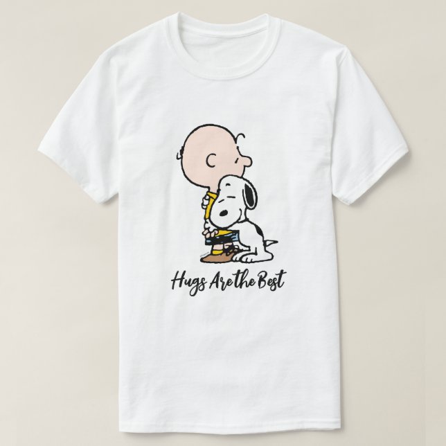 T-shirt cacahuètes | Charlie Brown & Snoopy Hug (Design devant)