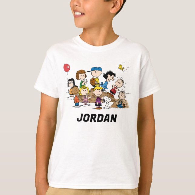 T-shirt cacahuètes | La Bande | Ajouter Votre Nom (Devant)