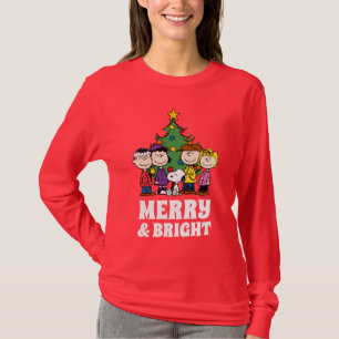 T-shirt cacahuètes La Bande autour de l'arbre de Noël