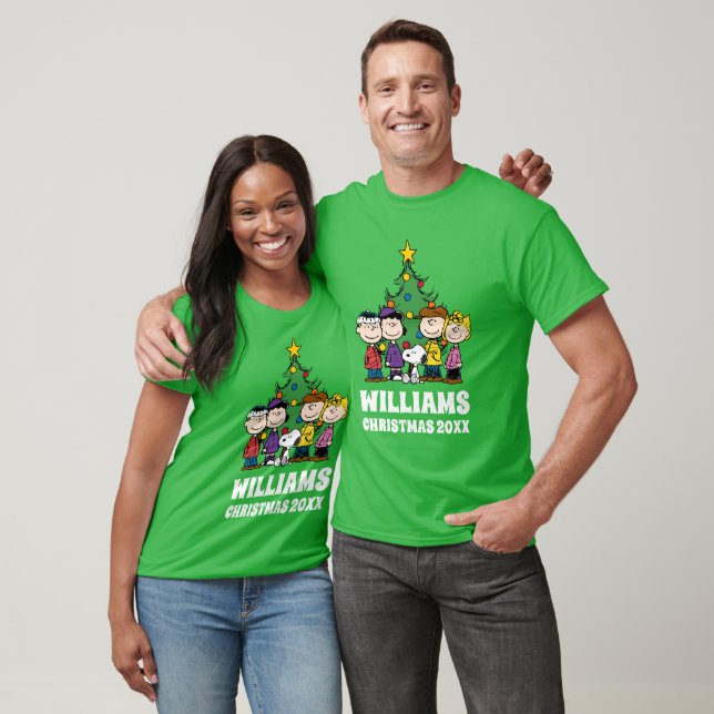 T-shirt cacahuètes | La Bande autour de l'arbre de Noël (Unisexe)