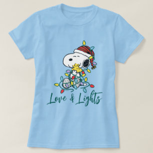 T-shirt cacahuètes L'amour et les lumières de Noël