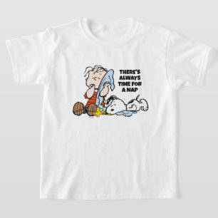 T-shirt cacahuètes   Linus, Snoopy & Woodstock