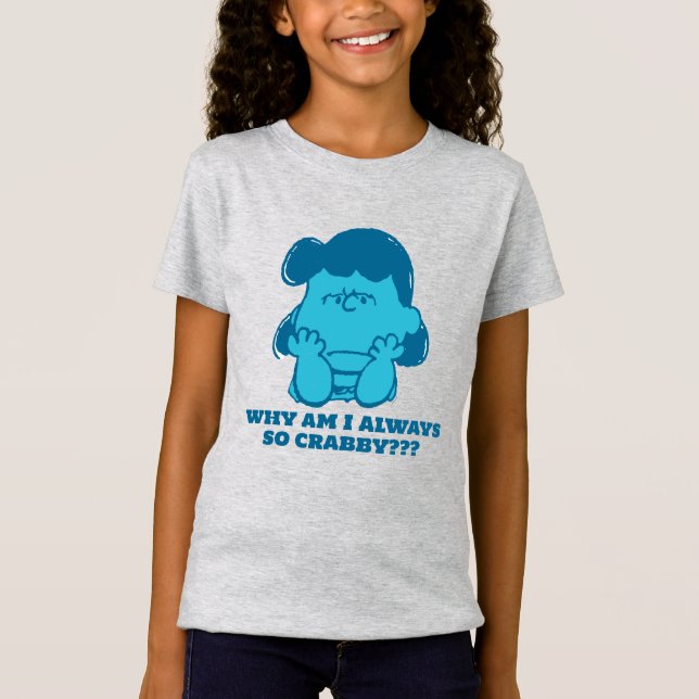 T-Shirt cacahuètes | Lucy Who Says I'm Crabby? ? (Devant)