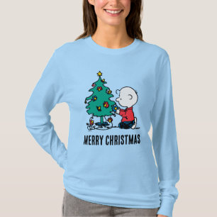 T-shirt cacahuètes Lumières de Noël Brown Charlie